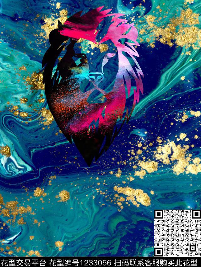 时尚简约年轻女性数码印花华亿平台下载（图片编号: 1233056） - 瓦栏（Walan）