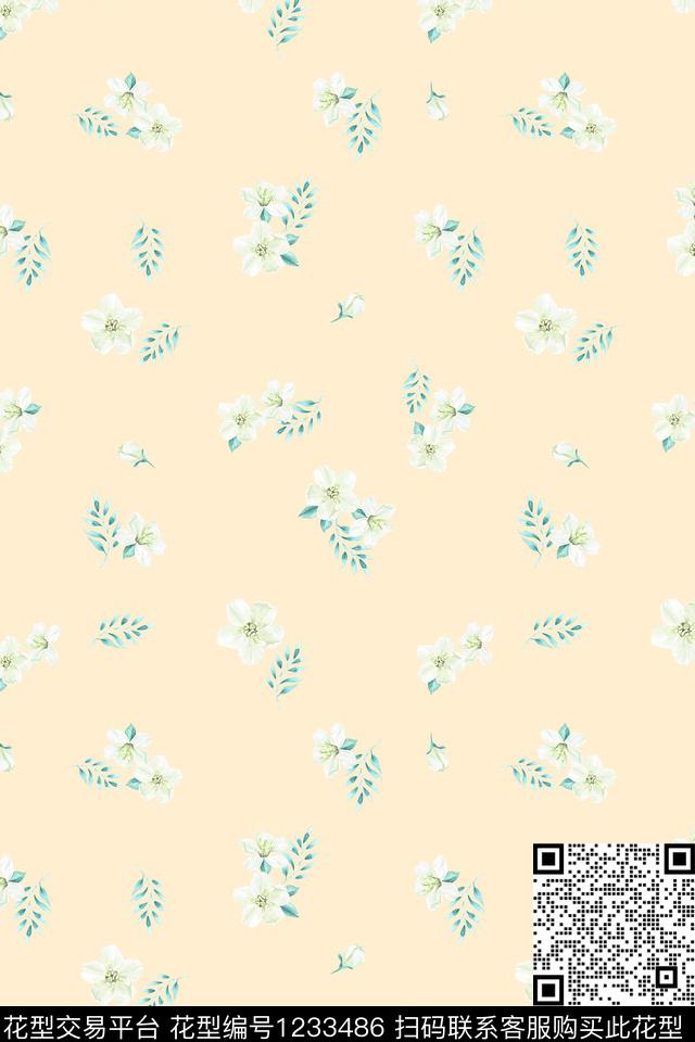 小碎花连衣裙年轻女性传统印花华亿平台下载（图片编号: 1233486） - 瓦栏（Walan）