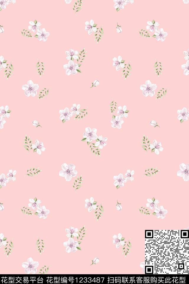 小碎花连衣裙年轻女性传统印花华亿平台下载（图片编号: 1233487） - 瓦栏（Walan）