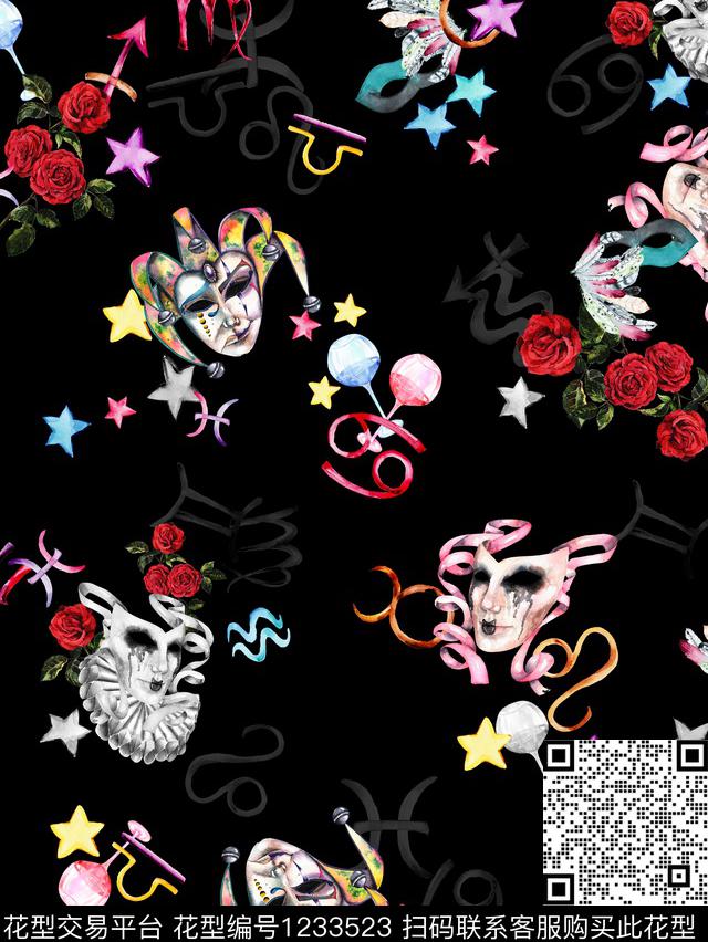 休闲大牌风潮牌数码印花华亿平台下载（图片编号: 1233523） - 瓦栏（Walan）