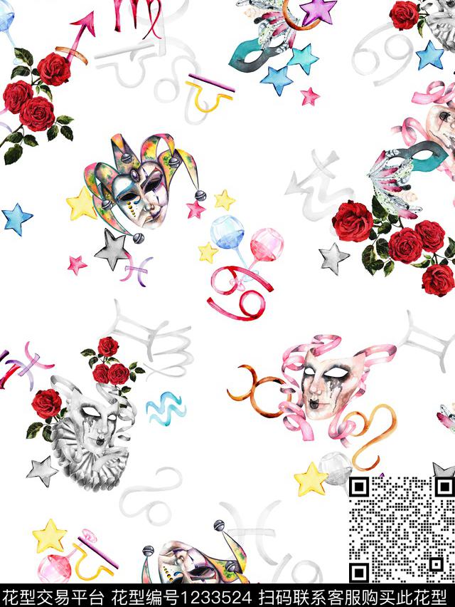 休闲大牌风潮牌数码印花华亿平台下载（图片编号: 1233524） - 瓦栏（Walan）