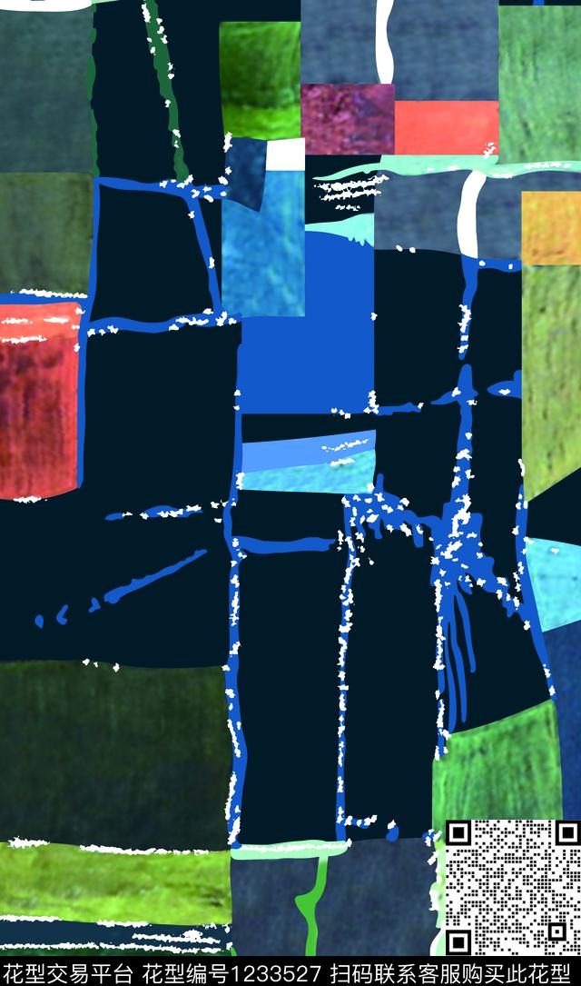 女装数码华亿平台抽象数码印花华亿平台下载（图片编号: 1233527） - 瓦栏（Walan）