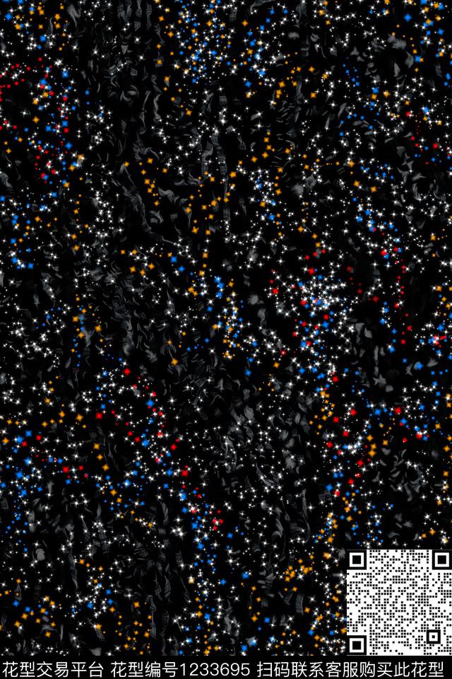星空星星Fei-男装数码印花华亿平台下载（图片编号: 1233695） - 瓦栏（Walan）