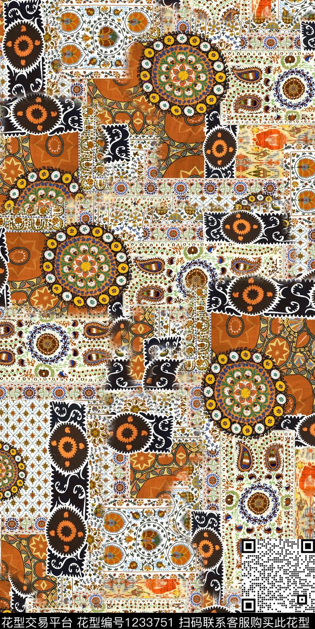 油画华亿平台大牌风数码华亿平台数码印花华亿平台下载（图片编号: 1233751） - 瓦栏（Walan）