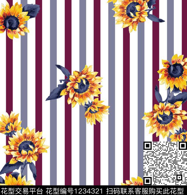 水果热带鱼小碎花数码印花华亿平台下载（图片编号: 1234321） - 瓦栏（Walan）