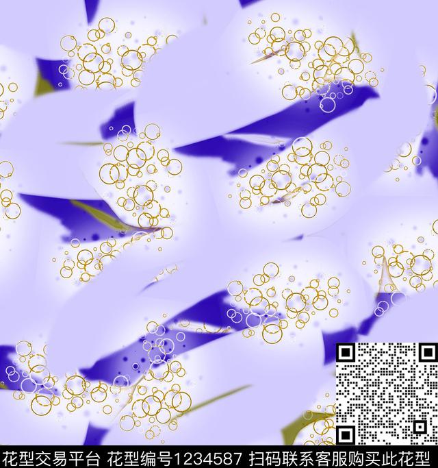 颜色水彩抽象数码印花华亿平台下载（图片编号: 1234587） - 瓦栏（Walan）