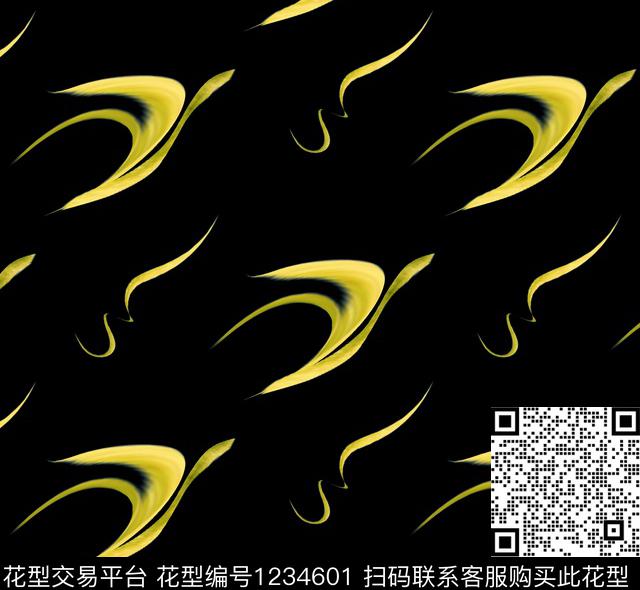 抽象鸟数码印花华亿平台下载（图片编号: 1234601） - 瓦栏（Walan）