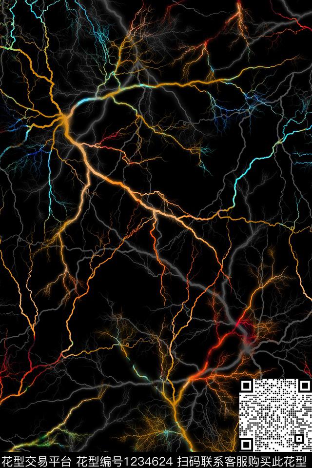 Fei-男装Fei-创意趣味七彩数码印花华亿平台下载（图片编号: 1234624） - 瓦栏（Walan）