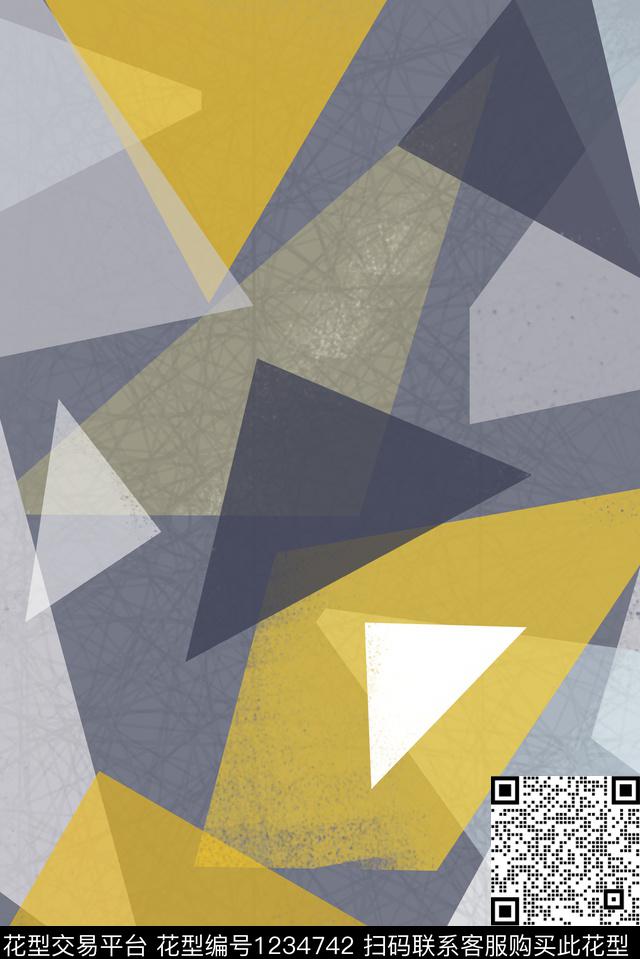 迷彩几何大牌风数码印花华亿平台下载（图片编号: 1234742） - 瓦栏（Walan）