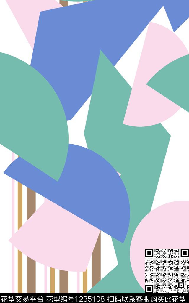 几何传统印花华亿平台下载（图片编号: 1235108） - 瓦栏（Walan）