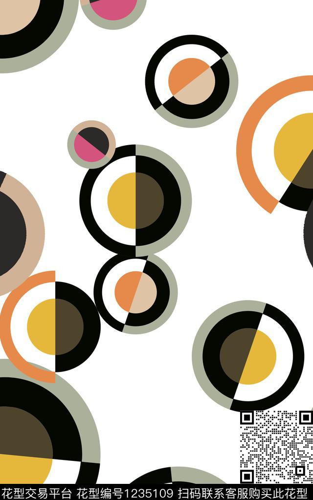 几何大牌风传统印花华亿平台下载（图片编号: 1235109） - 瓦栏（Walan）