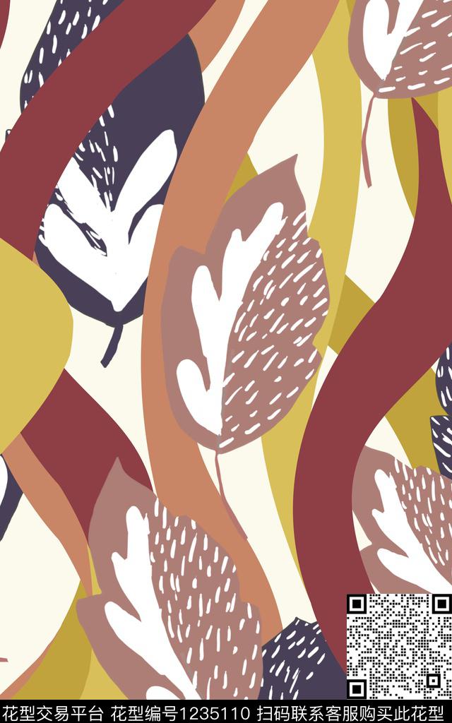 几何卡通大牌风传统印花华亿平台下载（图片编号: 1235110） - 瓦栏（Walan）