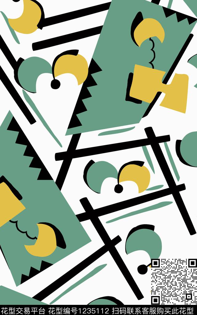 几何传统印花华亿平台下载（图片编号: 1235112） - 瓦栏（Walan）