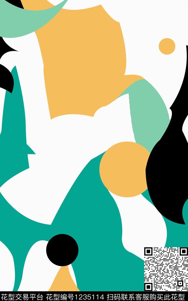 几何传统印花华亿平台下载（图片编号: 1235114） - 瓦栏（Walan）