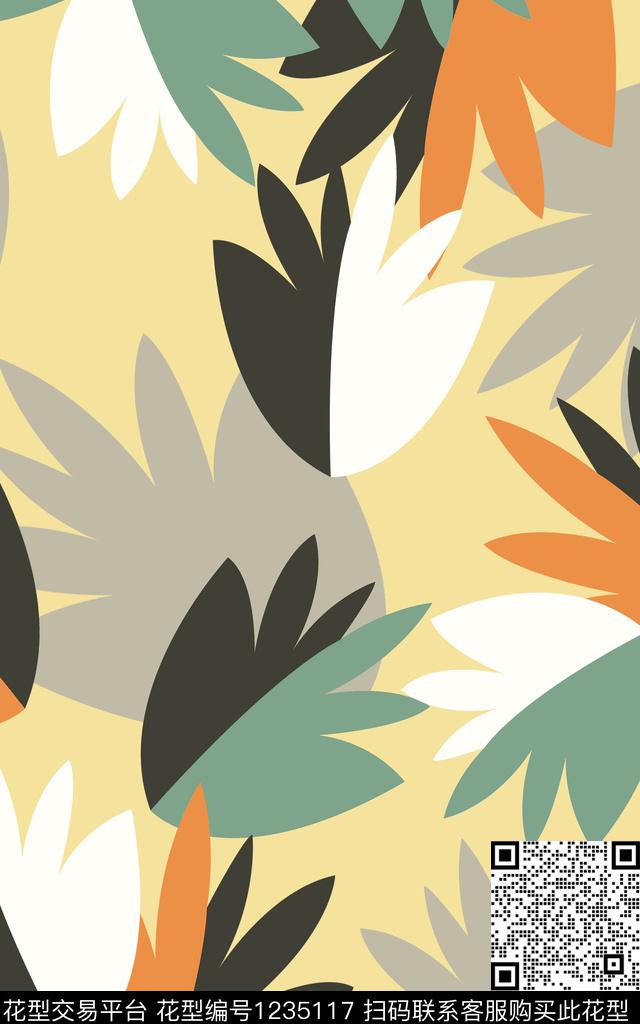 几何大牌风传统印花华亿平台下载（图片编号: 1235117） - 瓦栏（Walan）