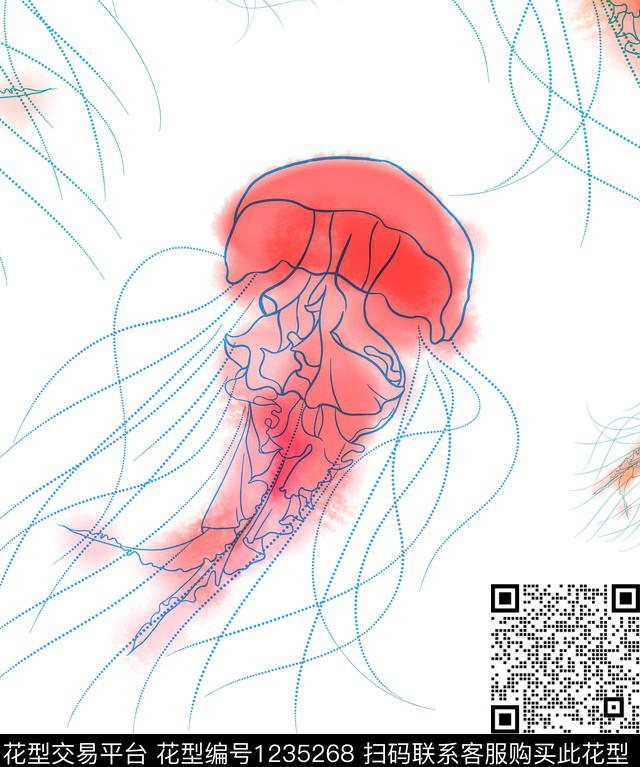 水墨风抽象水彩数码印花华亿平台下载（图片编号: 1235268） - 瓦栏（Walan）