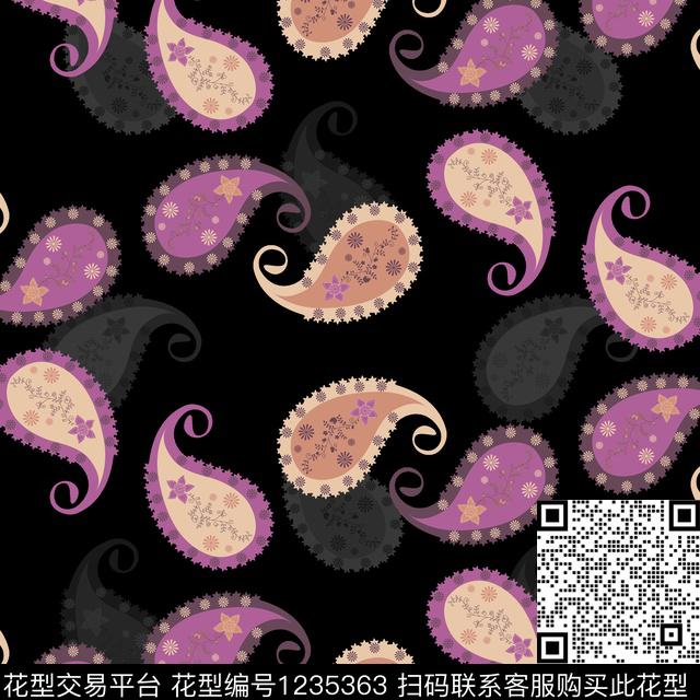 真丝几何简约传统印花华亿平台下载（图片编号: 1235363） - 瓦栏（Walan）