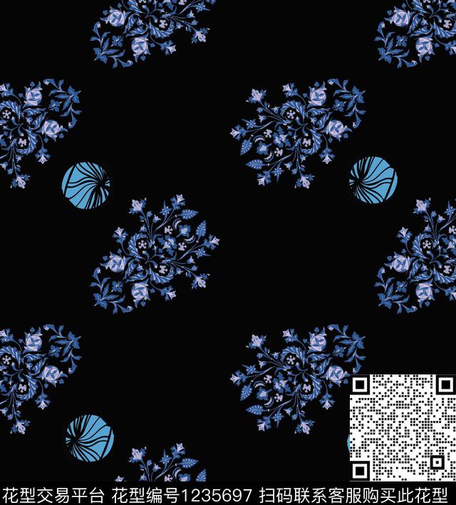 大牌风花卉潮牌传统印花华亿平台下载（图片编号: 1235697） - 瓦栏（Walan）