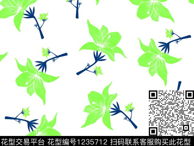 小碎花女装淑女数码印花华亿平台下载（图片编号: 1235712） - 瓦栏（Walan）