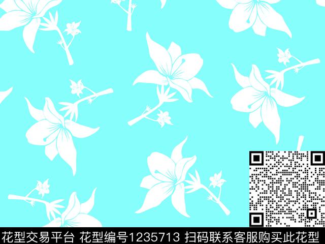 小碎花女装淑女传统印花华亿平台下载（图片编号: 1235713） - 瓦栏（Walan）