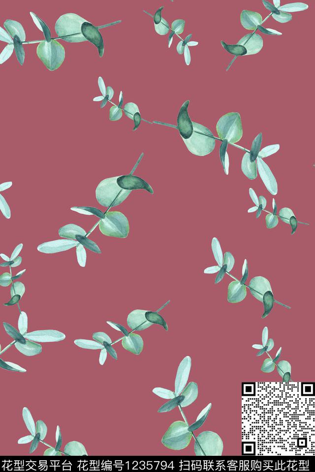 花卉小碎花水彩花卉数码印花华亿平台下载（图片编号: 1235794） - 瓦栏（Walan）
