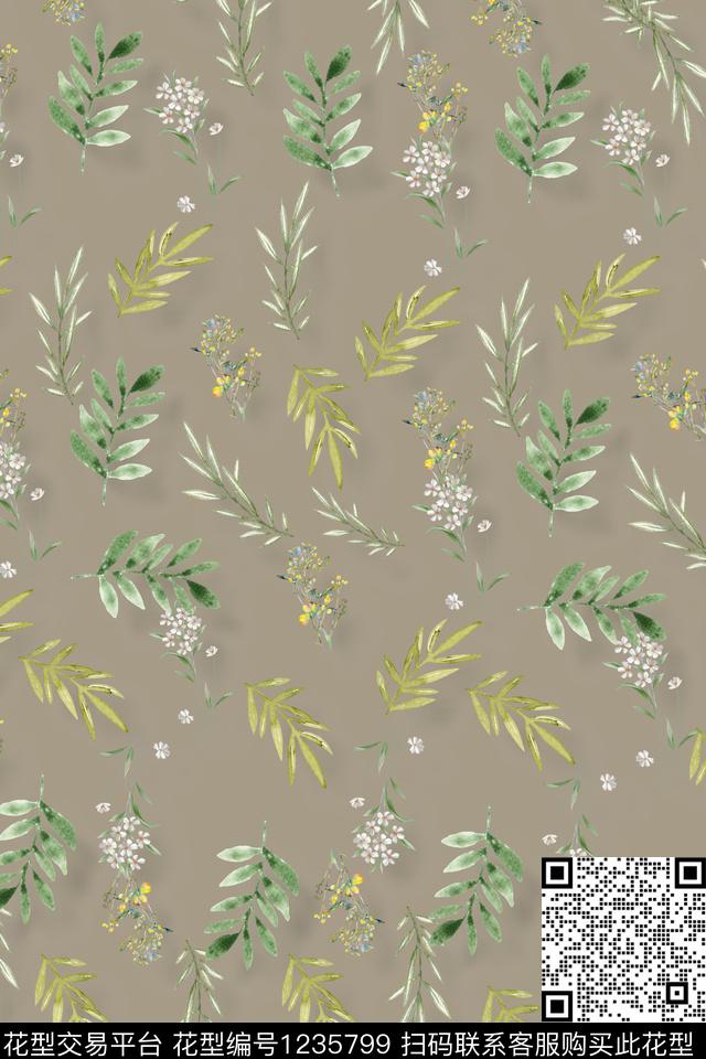 数码华亿平台花卉小碎花数码印花华亿平台下载（图片编号: 1235799） - 瓦栏（Walan）
