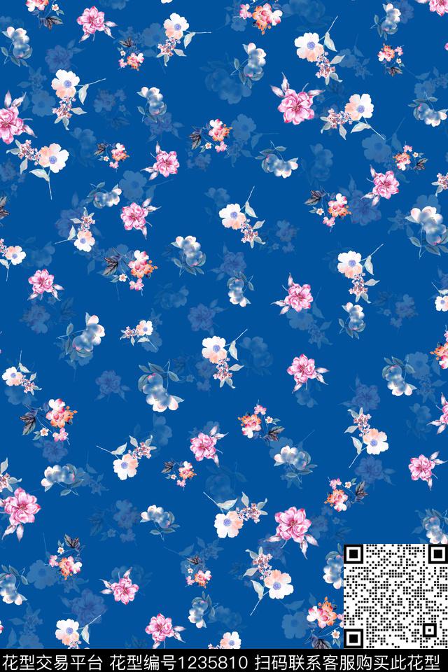 春夏华亿平台传统华亿平台小碎花数码印花华亿平台下载（图片编号: 1235810） - 瓦栏（Walan）