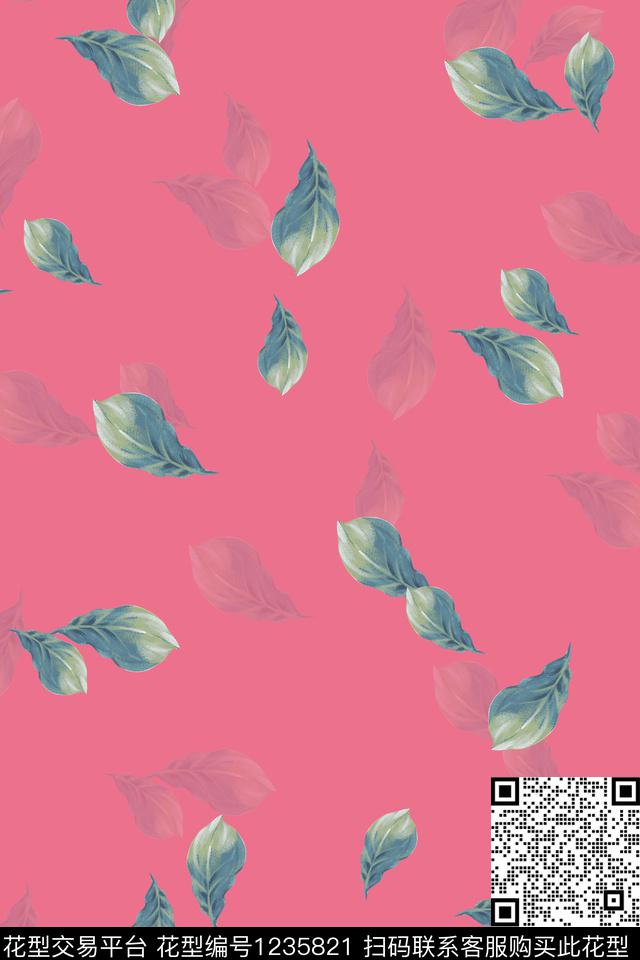 花卉满版散花春夏华亿平台数码印花华亿平台下载（图片编号: 1235821） - 瓦栏（Walan）