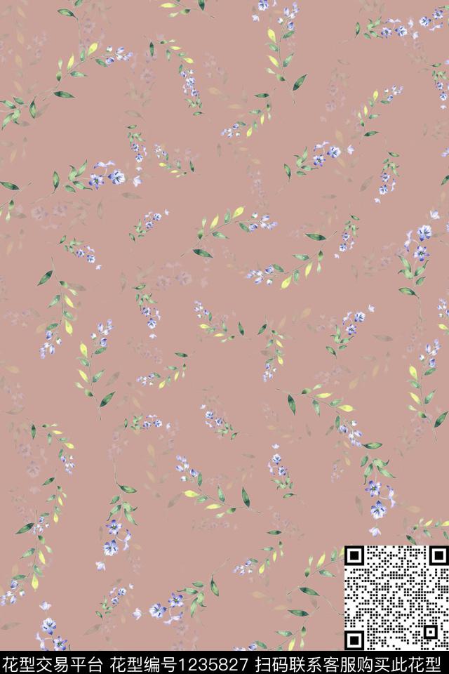 春夏华亿平台传统华亿平台小碎花数码印花华亿平台下载（图片编号: 1235827） - 瓦栏（Walan）