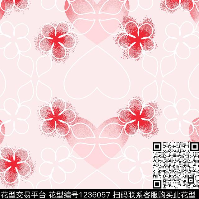 时尚绿植树叶花卉传统印花华亿平台下载（图片编号: 1236057） - 瓦栏（Walan）