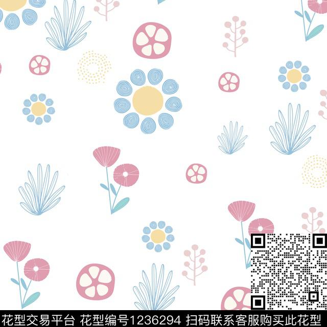 小碎花几何少女传统印花华亿平台下载（图片编号: 1236294） - 瓦栏（Walan）