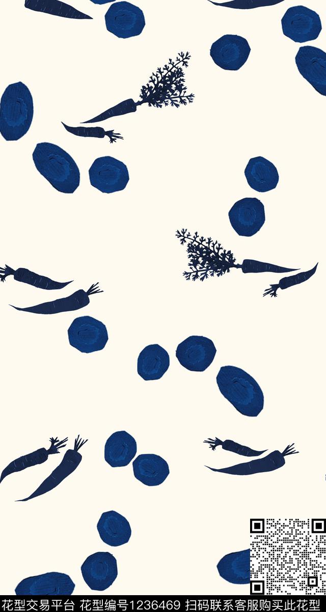 蓝色素色围裙传统印花华亿平台下载（图片编号: 1236469） - 瓦栏（Walan）