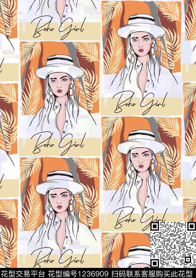 休闲女装潮牌传统印花华亿平台下载（图片编号: 1236909） - 瓦栏（Walan）