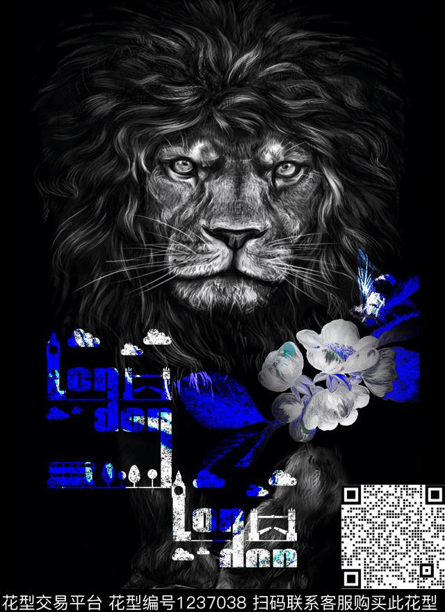 复古抽象大牌风数码印花华亿平台下载（图片编号: 1237038） - 瓦栏（Walan）