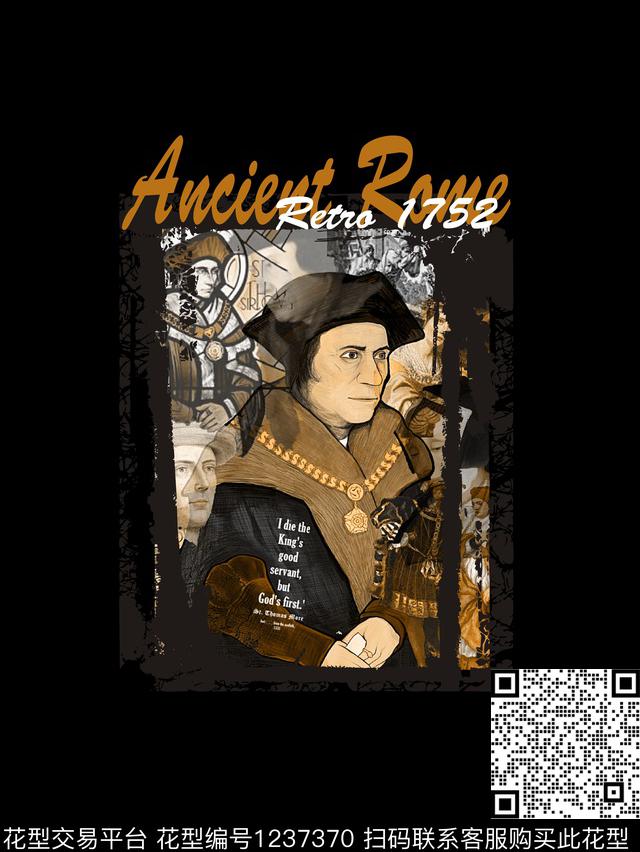 人物潮牌字母数码印花华亿平台下载（图片编号: 1237370） - 瓦栏（Walan）