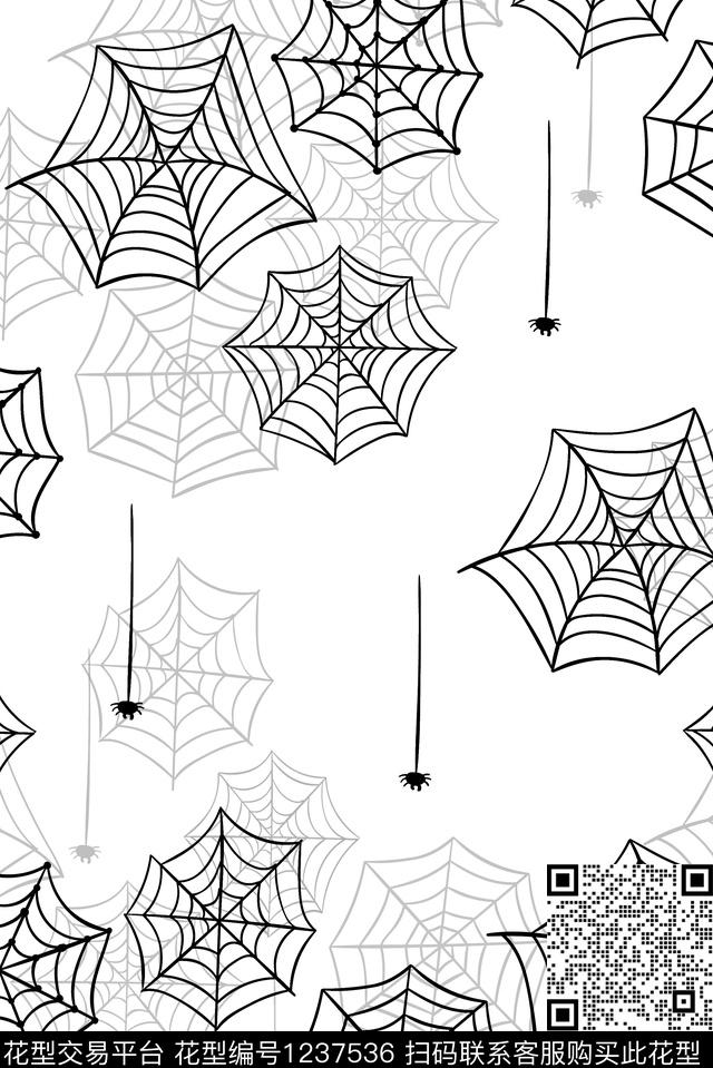 男装线条蜘蛛传统印花华亿平台下载（图片编号: 1237536） - 瓦栏（Walan）