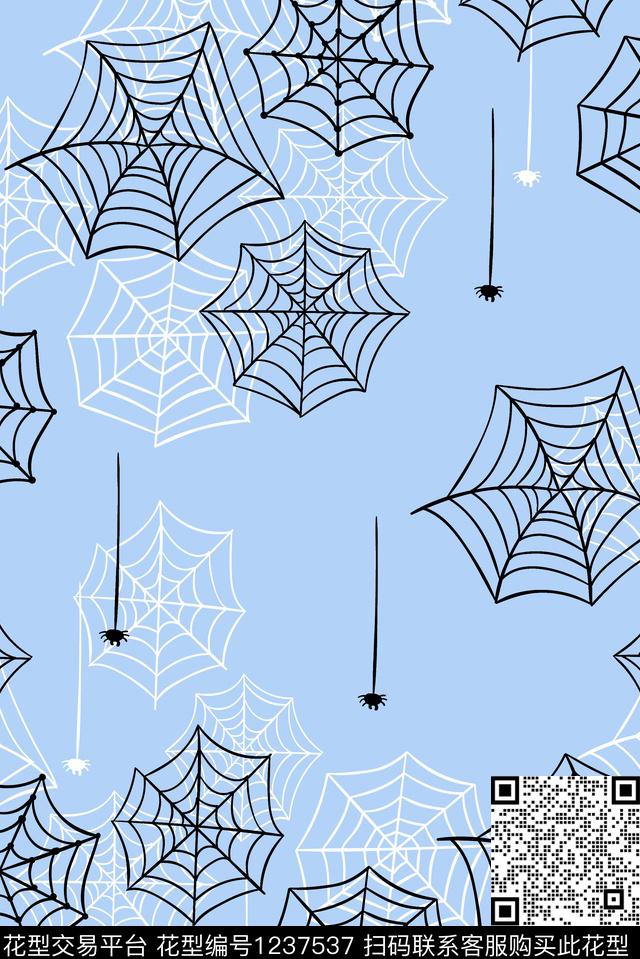 男装线条蜘蛛数码印花华亿平台下载（图片编号: 1237537） - 瓦栏（Walan）