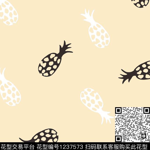 潮牌菠萝少女传统印花华亿平台下载（图片编号: 1237573） - 瓦栏（Walan）