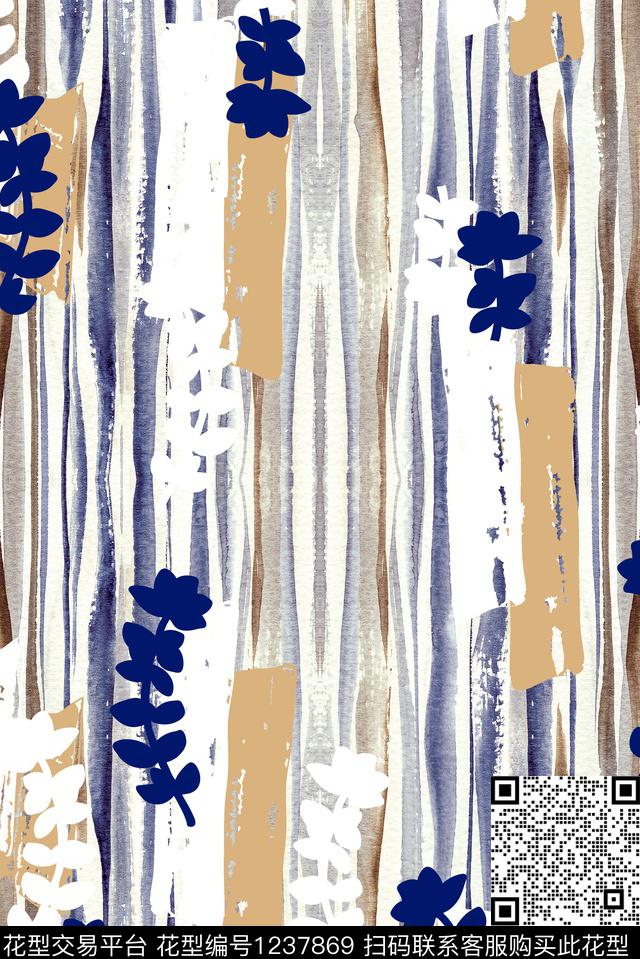 几何线条简约数码印花华亿平台下载（图片编号: 1237869） - 瓦栏（Walan）