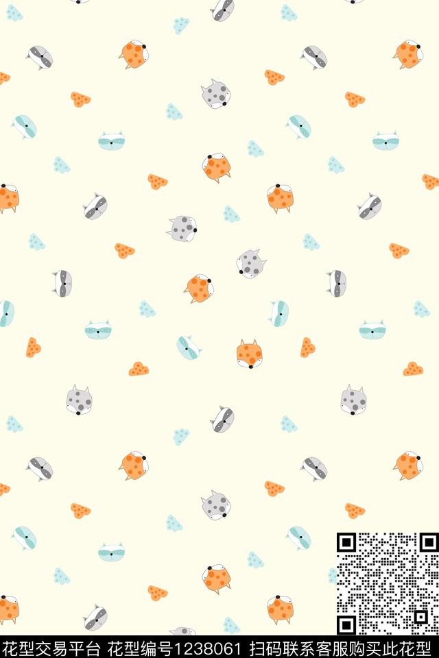 满排卡通童装衣服传统印花华亿平台下载（图片编号: 1238061） - 瓦栏（Walan）