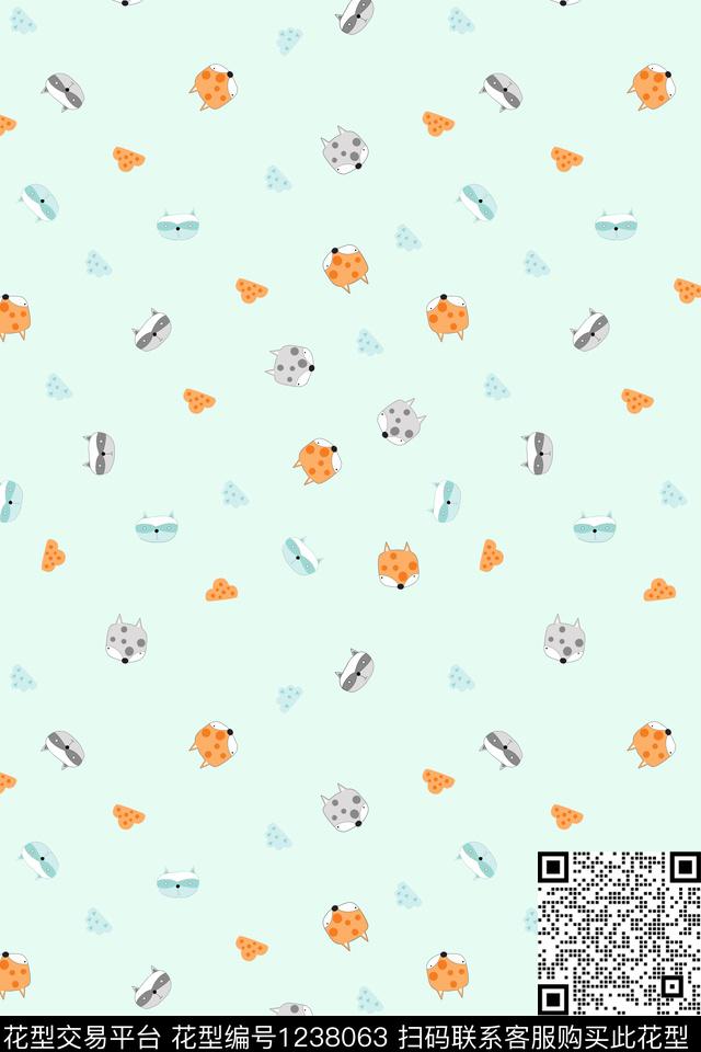 内衣满排卡通童装衣服传统印花华亿平台下载（图片编号: 1238063） - 瓦栏（Walan）