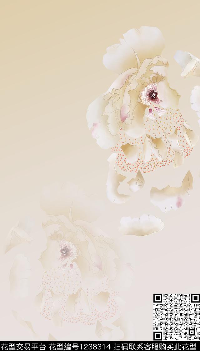 花卉水彩花卉数码华亿平台数码印花华亿平台下载（图片编号: 1238314） - 瓦栏（Walan）