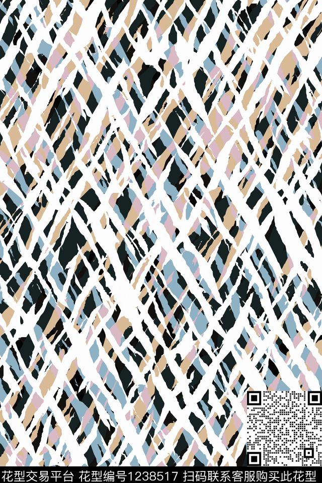 运动服抽象男装笔触传统印花华亿平台下载（图片编号: 1238517） - 瓦栏（Walan）