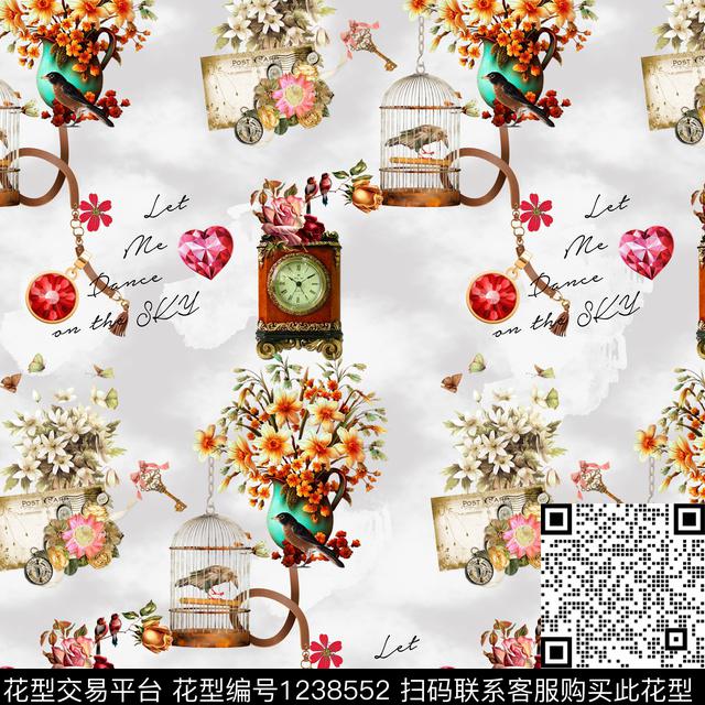 印花花卉中东传统印花华亿平台下载（图片编号: 1238552） - 瓦栏（Walan）