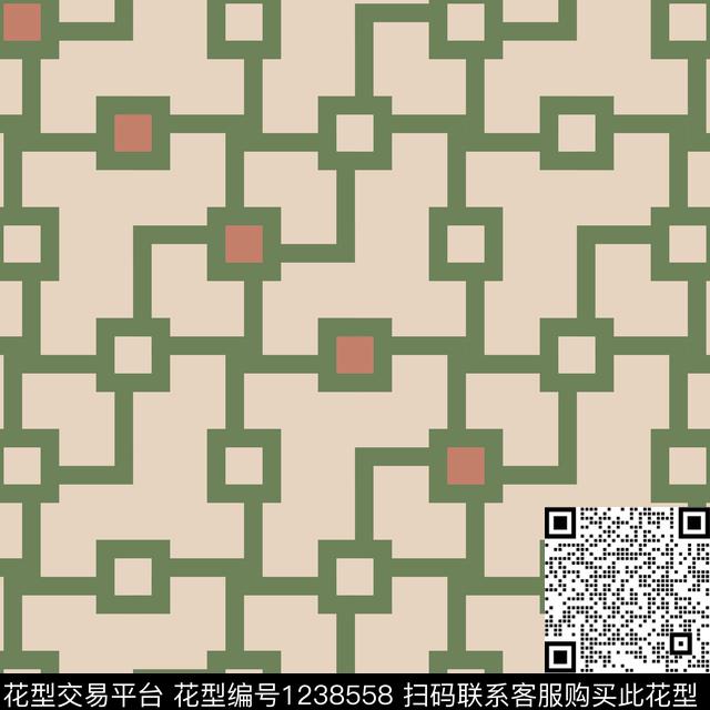 几何传统印花华亿平台下载（图片编号: 1238558） - 瓦栏（Walan）