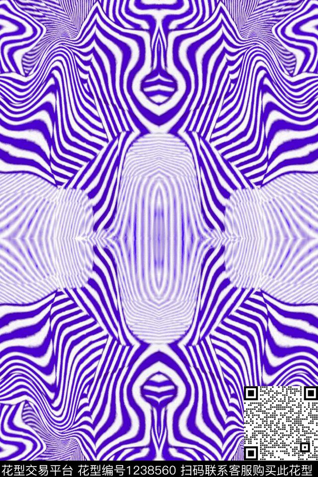 几何潮牌大牌风数码印花华亿平台下载（图片编号: 1238560） - 瓦栏（Walan）