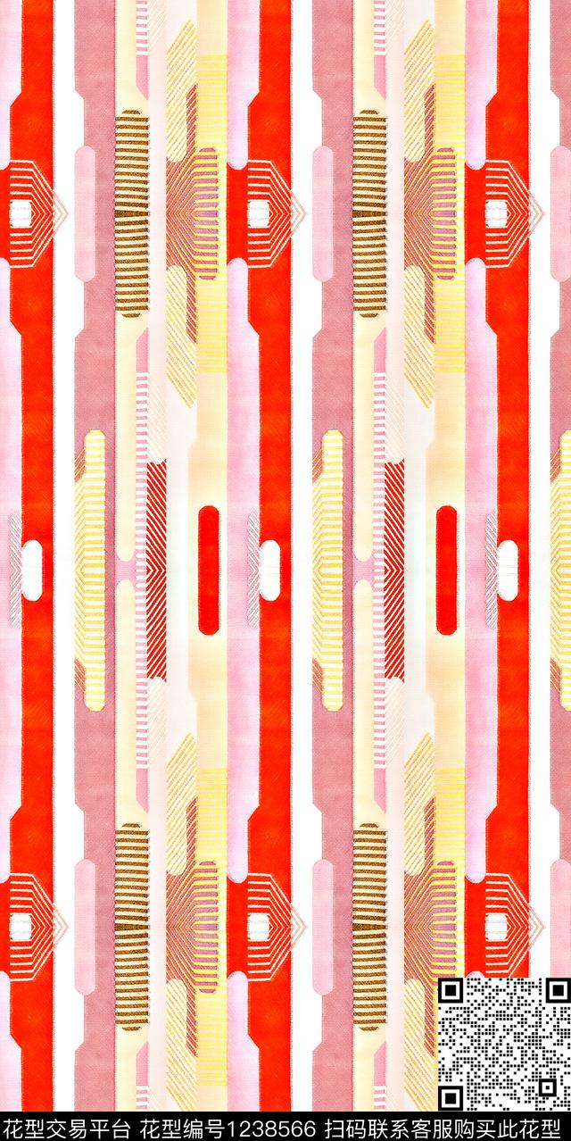 小清新几何文艺传统印花华亿平台下载（图片编号: 1238566） - 瓦栏（Walan）