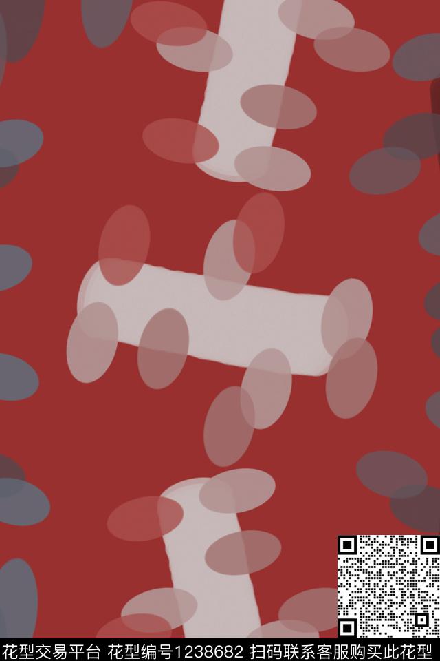 男装休闲花卉密铺几何圆圈与波点数码印花华亿平台下载（图片编号: 1238682） - 瓦栏（Walan）