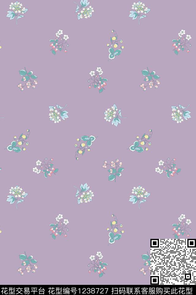 年轻女性小清新连衣裙传统印花华亿平台下载（图片编号: 1238727） - 瓦栏（Walan）