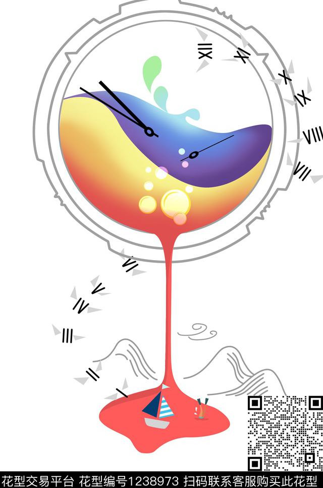 文艺潮牌休闲数码印花华亿平台下载（图片编号: 1238973） - 瓦栏（Walan）